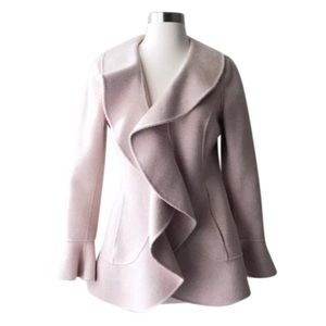 EUC ST. JOHN ruffle coat